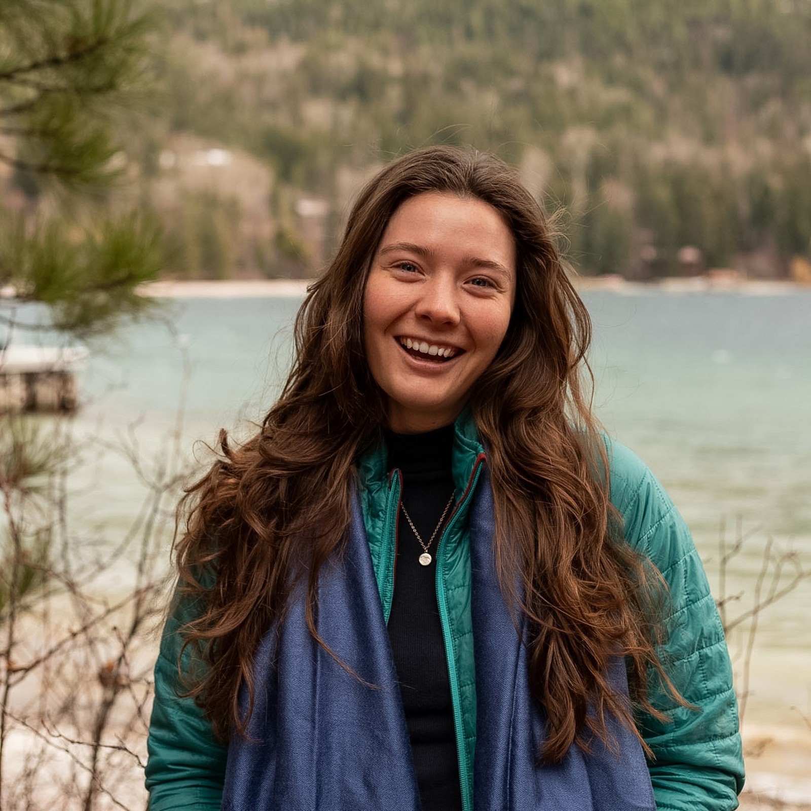 Callie overlooking Seceda Mountain