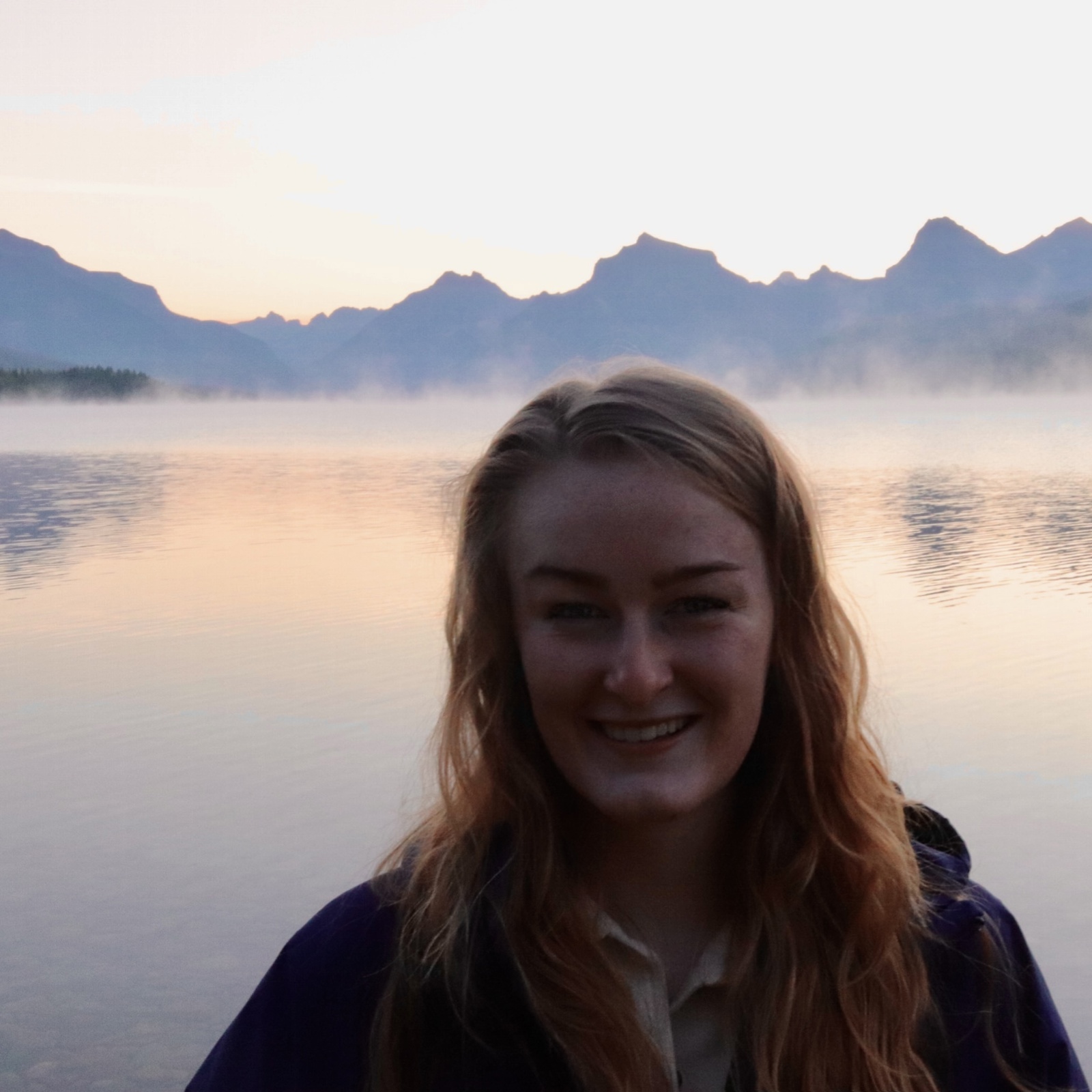 Janelle Groff near Flathead Lake