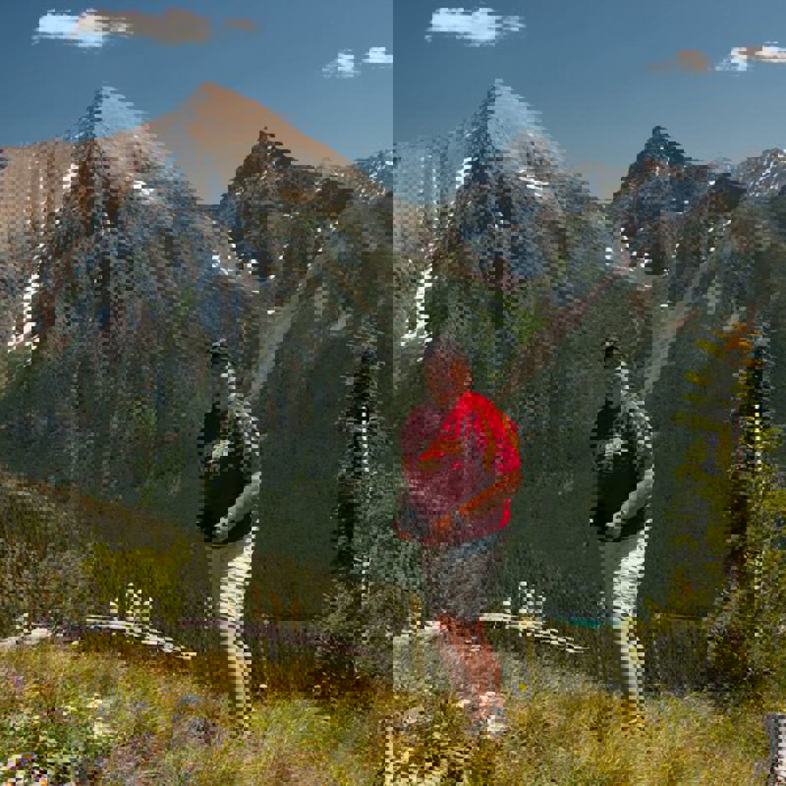 Diane Whited hiking near Numa Ridge