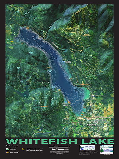 Whitefish Lake detail map