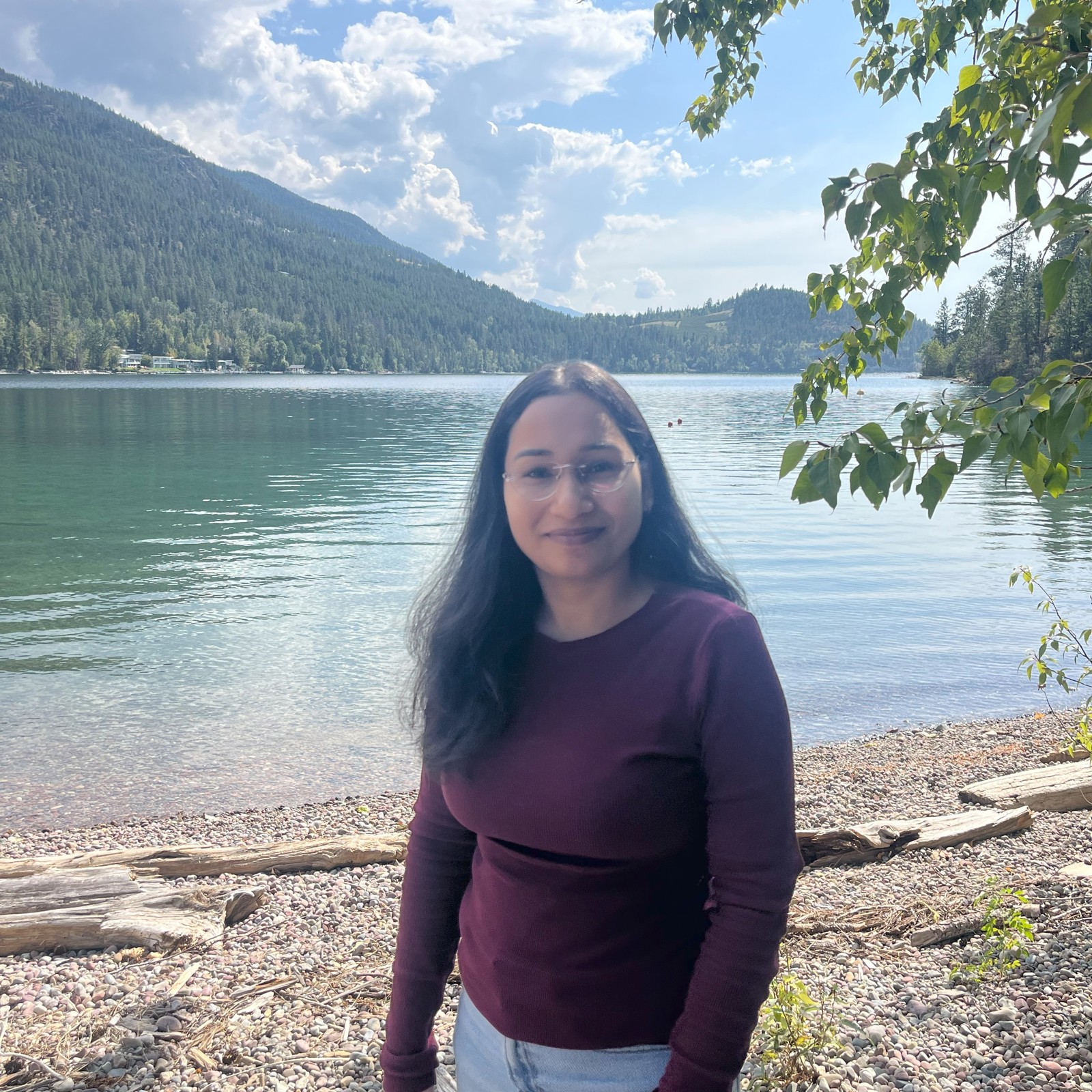 Deepika Sahoo near Yellow Bay