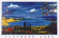 Original artwork for the Flathead Lake Keep It Blue license plate by Glen Prestegaard
