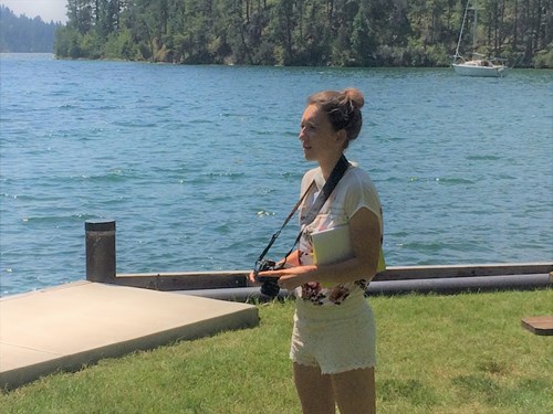 Environmental journalism intern Heather Fraley covers the Flathead Lake Biological Station Open House at Yellow Bay