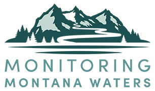 Monitoring Montana Waters mountain stream lake logo